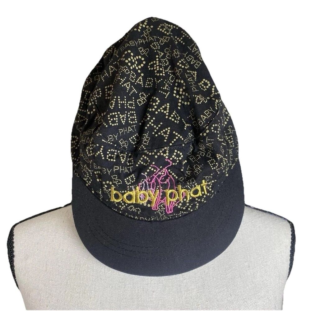 Baby Phat Y2k Classic Cap Hat One Size Fits Most Black Embroidered Logo 2000s
